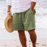 SC Men's Plus Size Fashion Beach Solid Color Short GXWF-txz
