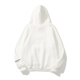 SC Plus Size Letter Print Plush Hooded Sweatshirt GXWF-2021-dan
