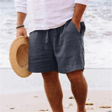 SC Men's Plus Size Fashion Beach Solid Color Short GXWF-txz