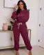 SC Hot Drill Print Casual Long Sleeve Sport Two Piece Set WAF-7306340