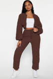 SC Casual Solid Color Long Sleeve Two Piece Pants Set YD-8785