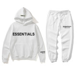 SC Letter Print Hooded Sweatshirt And Pants Two Piece Set GXWF-2021-taozhuang