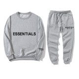 SC Letter Print Hooded Sweatshirt And Pants Two Piece Set GXWF-2021-taozhuang