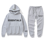 SC Letter Print Hooded Sweatshirt And Pants Two Piece Set GXWF-2021-taozhuang