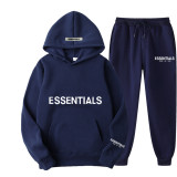 SC Letter Print Hooded Sweatshirt And Pants Two Piece Set GXWF-2021-taozhuang