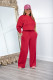 SC Solid Color Sweatshirt And Pants Thickened 2 Piece Set AIL-253