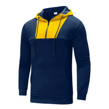 SC Men's Plus Size Colorblocked Hooded Sport Sweatshirt GXWF-WY-12