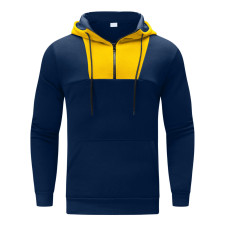 SC Men's Plus Size Colorblocked Hooded Sport Sweatshirt GXWF-WY-12