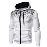 SC Men's Plus Size Casual Sports Fitness Zipper Hooded Sweatshirt GXWF-KJ-W16