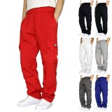 SC Men's Plus Size Solid Plush Tie Up Casual Padded Pant GXWF-cx01