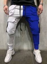 SC Men's Plus Size Color Block Casual Sport Pants GXWF-K937