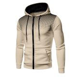 SC Men's Plus Size Casual Sports Fitness Zipper Hooded Sweatshirt GXWF-KJ-W16