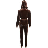SC Casual Sport Long Sleeve Hoodies Pants Two Piece Set XEF-34188