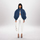 SC Fashion Denim Bat Sleeve Backless Cardigan Top ASL-6699