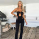 SC Sexy Hollow Out Halter Slim Jumpsuit FL-23478