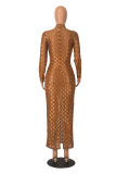 SC Fashion Long Sleeve Hollow Out Evening Dress MZ-2815