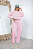 SC Solid Color Sweatshirt And Pants Thickened 2 Piece Set AIL-253