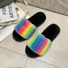 SC Colorful Plush Warm Home Slippers ZFLX-FL-19