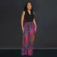 SC Colorful Printed V-Neck Sleeveless Pants Two Piece Set BY-6708