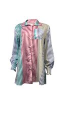 SC Fashion Stripe Print Long Sleeve Shirt GDNY-002