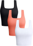 SC Solid Color Sexy Sports Fitness Yoga Tank Top GOFY-YM23037