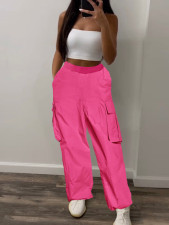 SC Loose Drawstring Solid Color Sport Pants LM-8373