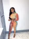 SC Sexy Print Tight Long Sleeve Pants Two Piece Set YIBF-60180