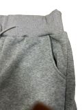 SC Ribber Spliced Sweatshirt Padded Sport Two-Piece Pants Set JRF-3750