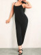 SC Solid Color Sling Slim Jumpsuit ZDF-31290