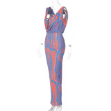 SC Sexy Backless Print Sleeveless Maxi Dress BLG-D3813678K