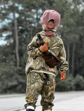 SC Kids Boys Camouflage Hooded Sweatshirt and Pants Two Piece Set GYMF-078
