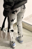 SC Fashion Pentagram Printed Slim Fleece Pants GYZY-8820