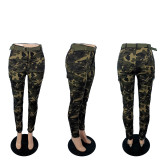 SC Plus Size Camouflage Printed Casual Jeans(With Waist Belt) XMF-XM073