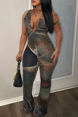 Sexy Backless Deep V Neck Jumpsuit GYZY-8816