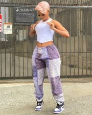 SC Paisley Print Loose Sport Beach Pants LM-8374