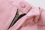 SC Contrast Color Patchwork Loose Jeans XEF-37696