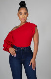 SC Irregular Solid Color T Shirt XHXF-8646