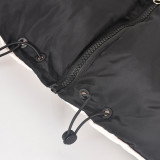 SC Reversible Wear Zipper Vest Warm Cotton Jacket GBTF-8099DN