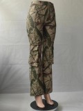 SC Camouflage Loose Casual Zipper Trousers GSMJ-T23318
