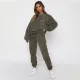 SC Corduroy Solid Color Pullover Two Piece Pants Set SSNF-211273