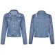 SC Plus Size Fashion Long Sleeve Denim Coat GKNF-TS-CH216