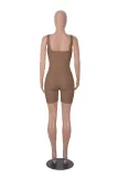 SC Solid Color Sleeveless Tight Romper MZ-2827