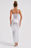 SC Metallic Color Slim Sling Maxi Dress MZ-2829