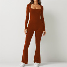 SC Square Neck Slim Casual Sport Jumpsuit ME-8470