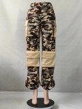 SC Loose Straight Camouflage Printed Pants GSMJ-6937