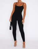 SC Tight Sling Solid Color Backless Jumpsuit MZ-2831