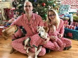 SC Christmas Stripe Printed Parent-Child Pajama Set GSGS-0607#