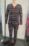 SC Christmas Print Parent-Child Family Two Piece Set GSGS-0580