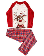 SC Christmas Printed Long Sleeve Parent-Child Pajama Set GSGS-0540
