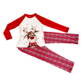 SC Christmas Printed Long Sleeve Parent-Child Pajama Set GSGS-0540